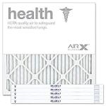 AIRX WICKED CLEAN AIR. HEALTH 20x20x1 MERV 13 Pleated Air Filter - Made in the USA - Box of 6