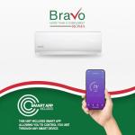 BRAVO 12,000 BTU 115V Ductless Mini Split Air Conditioner & Heat Pump – 17 SEER2 Inverter AC System – Pre-Charged – 13FT Installation Kit – Smart Control Included – Cooling & Heating