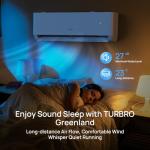 TURBRO 12,000 BTU Ductless Mini Split Inverter AC with Heat Pump, 24 SEER2, 230V, Energy Star, WiFi-Enabled, Cools up to 750 Sq.Ft, R454B, Greenland Series