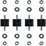 Daisypower Air Conditioner Rubber Vibration Mounting Bracket,M8 Anti-Vibration Isolator Pads for Outdoor Ductless Mini Split Units AC Condensers