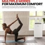 Honeywell 14,500 BTU Portable Air Conditioner for Rooms up to 700 Sq Ft, with Dual Hose & 101 Pint Dehumidifier, Includes Remote Control and Window Kit, HW4CEDAWW0, White (10,000 BTU SACC)