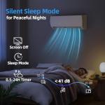 Manastin 12000BTU Mini Split Air Conditioner & Heater with Inverter, 19 SEER2 230𝐕 Energy Saving AC Unit Cools Rooms up to 750 Sq. Ft, Complete Installation Kit