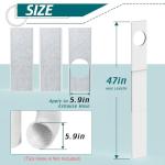 Daisypower Portable Air Conditioner Window Kit With Foam Insulation,Heat And Noise Insulated,Adjustable Seal Panels for AC Hose,Fits Single Double Hung Window,Sliding Window (5.9 IN)