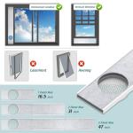 Daisypower Portable Air Conditioner Window Kit With Foam Insulation,Heat And Noise Insulated,Adjustable Seal Panels for AC Hose,Fits Single Double Hung Window,Sliding Window (5.9 IN)