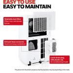 Honeywell 14,500 BTU Portable Air Conditioner for Rooms up to 700 Sq Ft, with Dual Hose & 101 Pint Dehumidifier, Includes Remote Control and Window Kit, HW4CEDAWW0, White (10,000 BTU SACC)