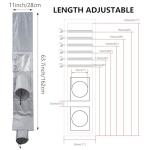 Window Seal Kit for Portable Air Conditioner, Easy Installation, 28x102~162cm Length Adjustable Full Sealing Waterproof A/C Window Vent Sealing Cl,Fit for Portable Air Conditioner and Dryer(Silvery)