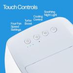 Arctic Air Chill Zone Evaporative Cooler with Hydro-Chill Technology, Portable Fan with 4 Adjustable Speeds, 8-Hour Cooling, Fan for Bedroom, Living Room, Basement, Office & More