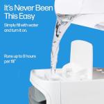 Arctic Air Chill Zone Evaporative Cooler with Hydro-Chill Technology, Portable Fan with 4 Adjustable Speeds, 8-Hour Cooling, Fan for Bedroom, Living Room, Basement, Office & More