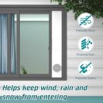 Daisypower Portable Air Conditioner Window Kit With Foam Insulation,Heat And Noise Insulated,Adjustable Seal Panels for AC Hose,Fits Single Double Hung Window,Sliding Window (5.9 IN)
