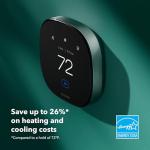 ecobee Smart Thermostat Premium with Smart Sensor and Air Quality Monitor - Programmable Wifi Thermostat - Works with Siri, Alexa, Google Assistant
