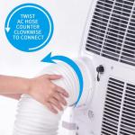 Portable Air Conditioner Hose 5.9 Inch Diameter, Portable AC Hose Exhaust Vent With Anti-Clockwise Thread Length up to 80 Inches