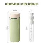 4 in 1 Travel Dispenser Bottle,Leak Proof Refillable Silicone Squeeze Containers with Locks, Transparent Portable 4 in 1 Travel Dispenser for Shampoo, Conditioner, Compact for Air Travel (Gray)