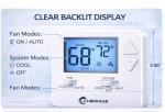 Climapeak Non-Programmable Thermostat (Batteries Included) for Home 1 Heat/1 Cool Conventional Single-Stage Systems Blue Backlight (DIY Friendly)