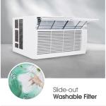 LG 14000 BTU Window Air Conditioners [2023 New] Remote Control WiFi Enabled App Ultra-Quiet Washable Filter Cools 800Sq.Ft for Large Room AC Unit air conditioner Easy Install White LW1521ERSM1