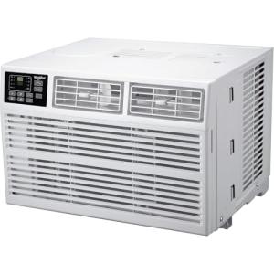 Whirlpool 18,000 BTU 230V Window Air Conditioner with Supplemental Heat, Window Mounted AC Unit with Heater for Apartment, Living Room, Bedroom, Large Rooms up to 1000 Square Feet