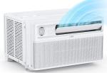 DREO Window Air Conditioner, 8000 BTU U-Shaped Inverter AC Unit, Cools Up to 350 sq ft, 42db Ultra Quiet, Easy Installation with Open Window Flexibility, 35% Energy Savings, Remote Control