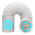 BEWAVE Portable Air Conditioner Hose, Portable Exhaust Vent Hose with 5.9 Inch Diameter, Universal Replacement AC Vent Hose Length up to 59"
