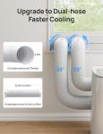 DREO Adjustable Portable Air Conditioner Window Vent Kit for Dual Hose with 5.9 Inch Exhaust Duct, Upgraded Seamless Window Panel Kit for Sliding Windows, Doors, Compatible with AC318S & AC319S
