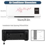 2 In1 Mini Wall Mounted Air Conditioner Fan, Portable Cooling And Heating Air Conditioners Heating System for Bathroom Office Bedroom RV, Ac and Heater Combo Unit(White)