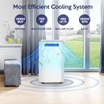 Humhold 14000 BTU Portable Air Conditioners, Remote Control, 3 in 1 Free Stand Smart Cooling Portable AC Unit with Dehumidifier, Fan, Cools Room up to 700 sq.ft, 24H Timer, Windows Sealing Kit