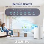 Humhold 14000 BTU Portable Air Conditioners, Remote Control, 3 in 1 Free Stand Smart Cooling Portable AC Unit with Dehumidifier, Fan, Cools Room up to 700 sq.ft, 24H Timer, Windows Sealing Kit