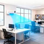 2 In1 Mini Wall Mounted Air Conditioner Fan, Portable Cooling And Heating Air Conditioners Heating System for Bathroom Office Bedroom RV, Ac and Heater Combo Unit(White)