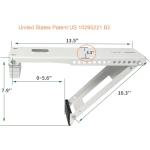 Window Air Conditioner Support Bracket , Window AC Bracket Light Duty Universal AC Support Up to 85 lbs(Patent)