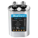 [2025 Updated] 6 uF MFD 6uf ±5% 370-440VAC Oval Run Start Capacitor 50/60 Hz AC Electric Replacement Part by Blue Stars - Exact Fit for AC Motor Run or Fan Start and Cool or Heat Pump Air Conditioner