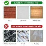 Window Air Conditioner Support Bracket , Window AC Bracket Light Duty Universal AC Support Up to 85 lbs(Patent)