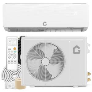 12,000 BTU Mini Split Air Conditioner and Heater, 19 SEER, 208-230V, Inverter AC & Heat Pump with Timer and Sleep Mode, Cools and Heats Rooms up to 750 Sq Ft, Ideal for Bedroom, Living Room, Office