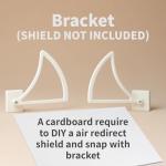 Adjustable Air Redirector for Any SIZE Window Air Conditioners to Deflect AC Wind/Guide Airflow/Prevent Direct Blowing of Cold or Hot Air/Easy Installation Support Any Room Window Units