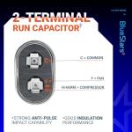 [2025 Updated] 6 uF MFD 6uf ±5% 370-440VAC Oval Run Start Capacitor 50/60 Hz AC Electric Replacement Part by Blue Stars - Exact Fit for AC Motor Run or Fan Start and Cool or Heat Pump Air Conditioner