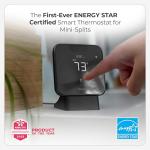 Breez Max | ENERGY STAR CERTIFIED Smart AC Controller | WiFi Thermostat for Mini-Split, Window, Portable ACs/Heat Pumps | AI-Based Tech | Free App, No Subscriptions | Alexa, Google, IFTTT etc. (Black)