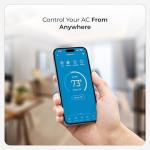 Breez Max | ENERGY STAR CERTIFIED Smart AC Controller | WiFi Thermostat for Mini-Split, Window, Portable ACs/Heat Pumps | AI-Based Tech | Free App, No Subscriptions | Alexa, Google, IFTTT etc. (Black)