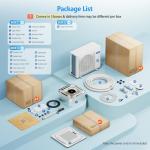 ROVSUN 23000 BTU Smart WIFI Ceiling Cassette Mini Split AC/Heating System with Inverter & APP Control, 23 SEER2 Ductless Air Conditioner with Pre-Charged Condenser, Heat Pump & Installation Kit, 230V