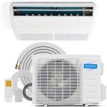 ROVSUN 22200 BTU Floor Ceiling Mounted Air Conditioner with Inverter & Remote Control, 23 SEER2 Ductless Mini Split AC/Heating System with Pre-Charged Condenser, Heat Pump & Installation Kit, 230V