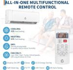 18000 BTU Mini Split Air Conditioner Heat Pump System - SEER 21 Energy Efficient Cooling, Quiet Operation, Easy Installation