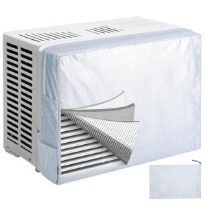 Babeezy Insulated Indoor Air Conditioner Cover with Side Pockets — Blocks Cold Drafts & Reduces Heat Loss | Waterproof, Machine Washable AC Unit Cover with Storage Bag (L: 25*18*3.5inch)