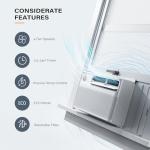 ROVSUN 10000 BTU Window Air Conditioner with Inverter Compressor, AC Unit for Window with Remote Control, Timer Function & Pre-Installed Side Panels for Easy Operation & Installation, 115V/60Hz