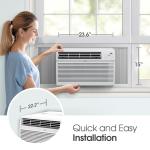 LG 12000 BTU Window Air Conditioner [2024 New]Remote Control WiFi Enabled Works w/LG ThinQ, Alexa, Hey Google,Ultra-Quiet, Washable Filter, Cools Large Rooms up to 550Sq.Ft AC Unit White LW1224RSMX