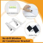 LBG Products Window Air Conditioner Support Bracket No Drilling,Heavy Duty Universal AC Window Bracket Up to 220 lbs,Drill-Less Easy Installation,Fit for Single or Double Hung Windows