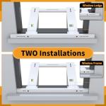 LBG Products Window Air Conditioner Support Bracket No Drilling,Heavy Duty Universal AC Window Bracket Up to 220 lbs,Drill-Less Easy Installation,Fit for Single or Double Hung Windows