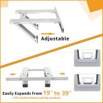 LBG Products Window Air Conditioner Support Bracket No Drilling,Heavy Duty Universal AC Window Bracket Up to 220 lbs,Drill-Less Easy Installation,Fit for Single or Double Hung Windows