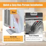 Babeezy Insulated Indoor Air Conditioner Cover with Side Pockets — Blocks Cold Drafts & Reduces Heat Loss | Waterproof, Machine Washable AC Unit Cover with Storage Bag (L: 25*18*3.5inch)