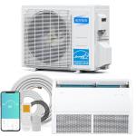ROVSUN 22200 BTU Smart WIFI Floor Ceiling Mini Split AC/Heating System with Inverter & APP Control, 23 SEER2 Ductless Air Conditioner with Pre-Charged Condenser, Heat Pump & Installation Kit, 230V