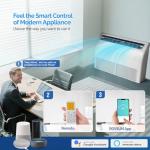 ROVSUN 22200 BTU Smart WIFI Floor Ceiling Mini Split AC/Heating System with Inverter & APP Control, 23 SEER2 Ductless Air Conditioner with Pre-Charged Condenser, Heat Pump & Installation Kit, 230V