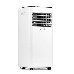 Newair 8,000 BTU Portable Air Conditioner for Bedrooms & Small Rooms | Compact Portable AC Unit for Room with Self-Evaporative Cooling, Dehumidifier & Remote Control | White