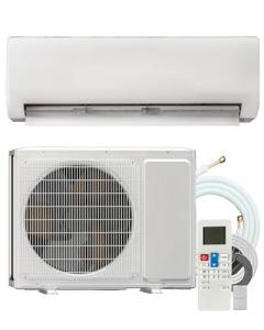 Energy-Efficient 230 V Mini Split Air Conditioner Inverter Heat Pump - 24000 BTU, Ductless Wall Mounted Precharged 17 SEER2 AC Unit with Installation Kit, Cool Up to 1600 sq.ft