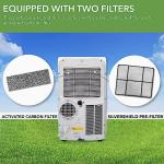 Whynter ARC-148MHP 14,000 BTU Portable Air Conditioner and 10,000 BTU Portable Air Heater with Dehumidifier and Fan for 500 Square Foot Rooms, White