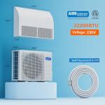 ROVSUN 22200 BTU Smart WIFI Floor Ceiling Mini Split AC/Heating System with Inverter & APP Control, 23 SEER2 Ductless Air Conditioner with Pre-Charged Condenser, Heat Pump & Installation Kit, 230V